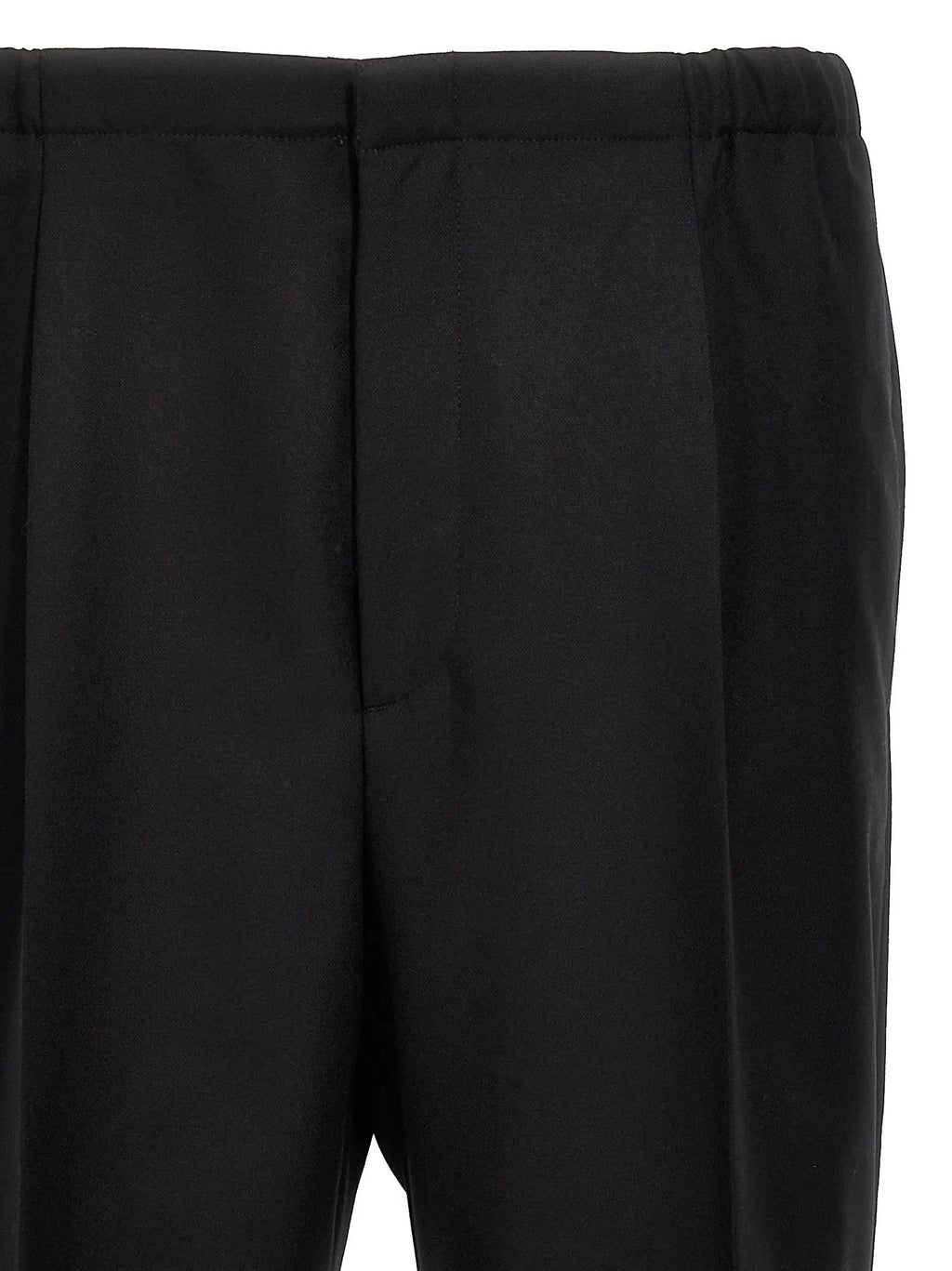 Fendi Black Virgin Wool Dress Pants