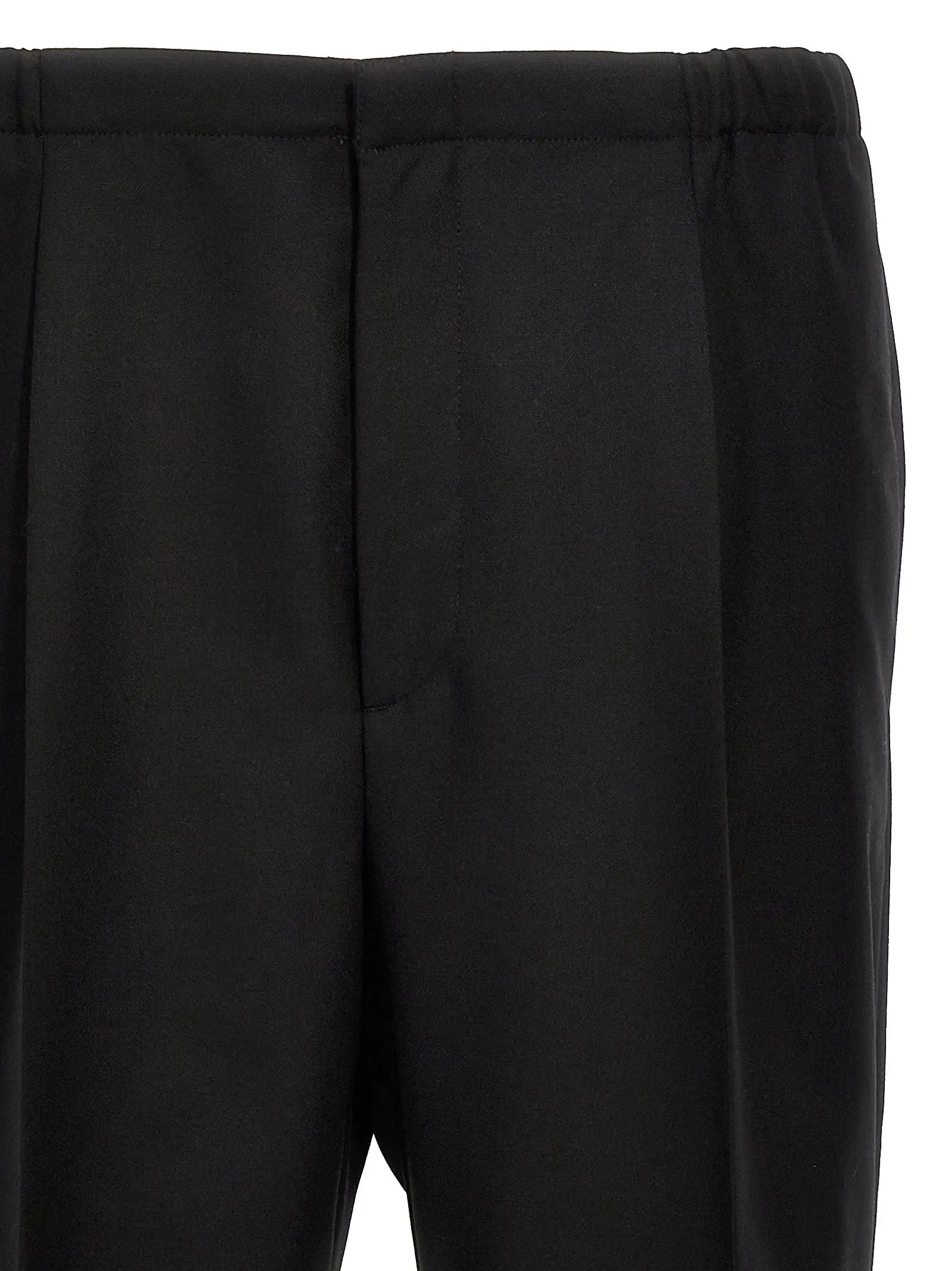 Fendi Black Virgin Wool Dress Pants