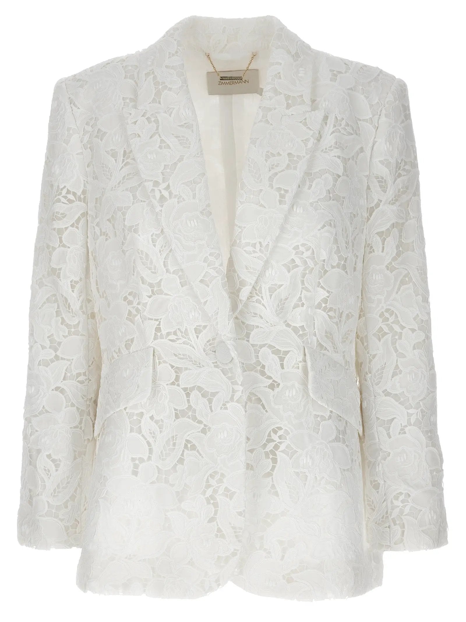 Zimmermann White Polyester Blazer