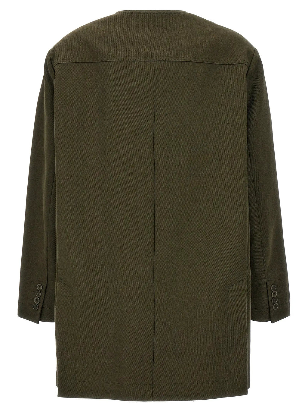 Max Mara Bicolor Cotton Full-Length Jacket