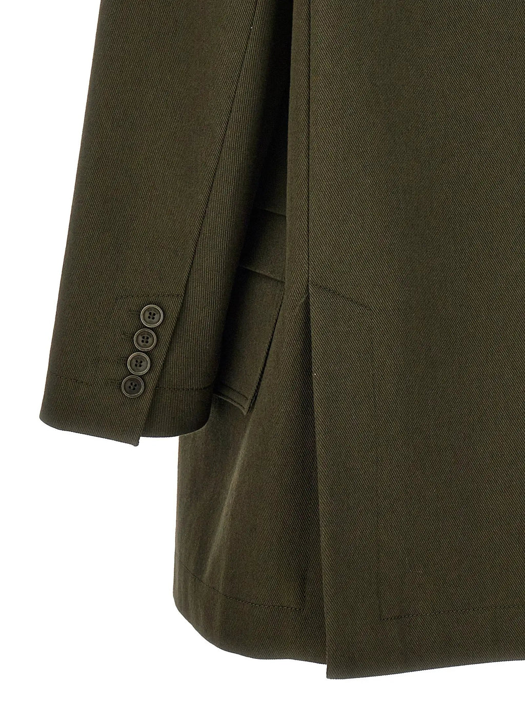 Max Mara Bicolor Cotton Full-Length Jacket