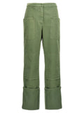 Max Mara Bicolor Cotton Casual Pants