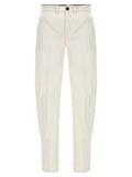 Department 5 White Cotton Casual Pants