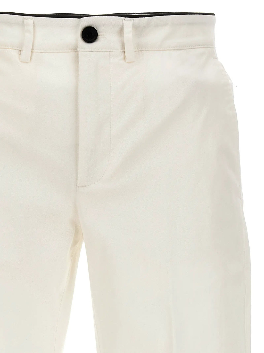 Department 5 White Cotton Casual Pants