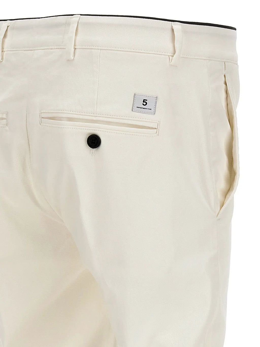 Department 5 White Cotton Casual Pants