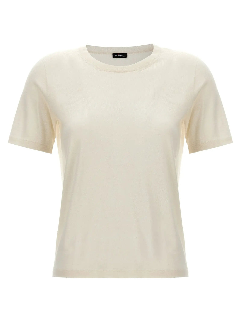 Kiton White Cashmere T-Shirt