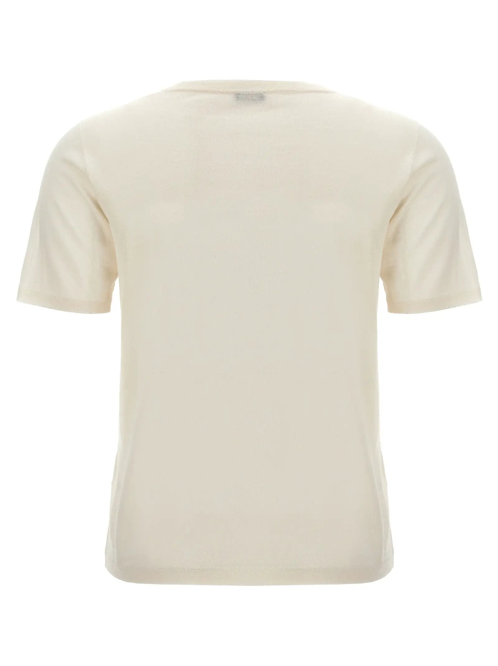 Kiton White Cashmere T-Shirt