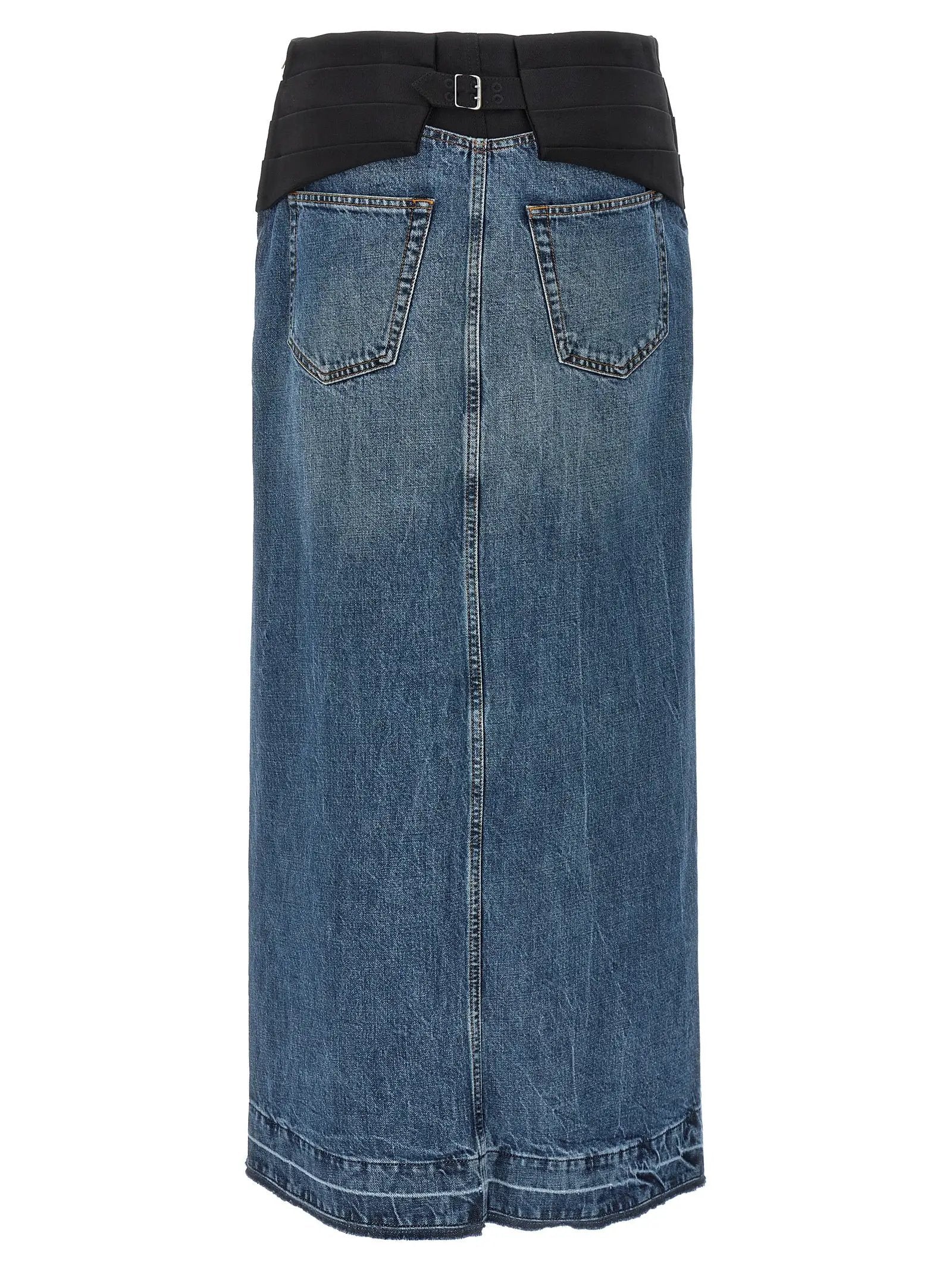 Stella McCartney Blue Cotton Mini Skirt
