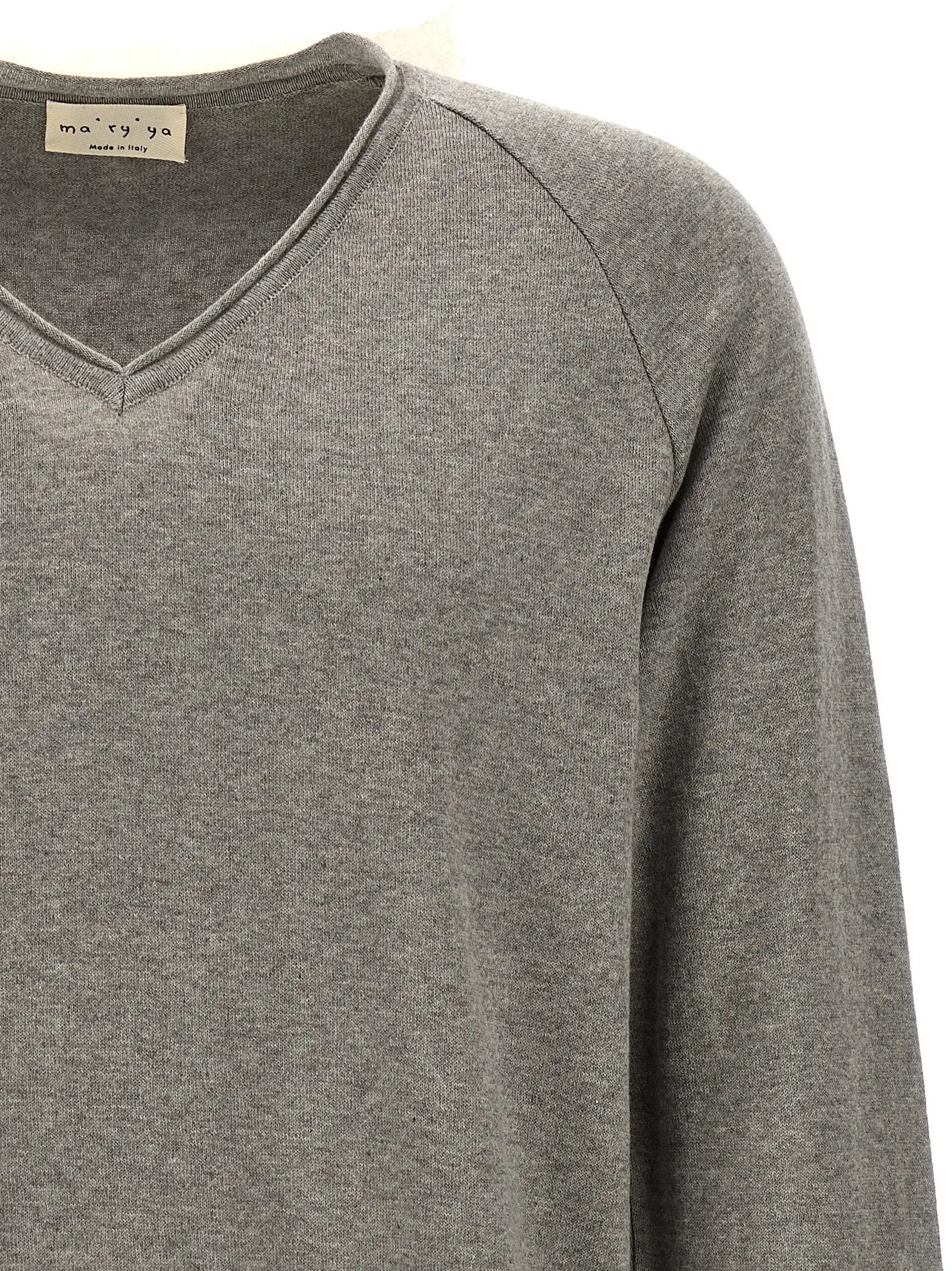 MA'RY'YA Gray Cotton Cardigan