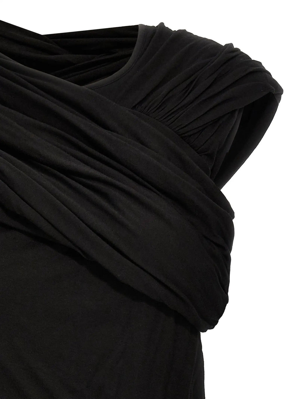Rick Owens Black Cotton Tank Tops