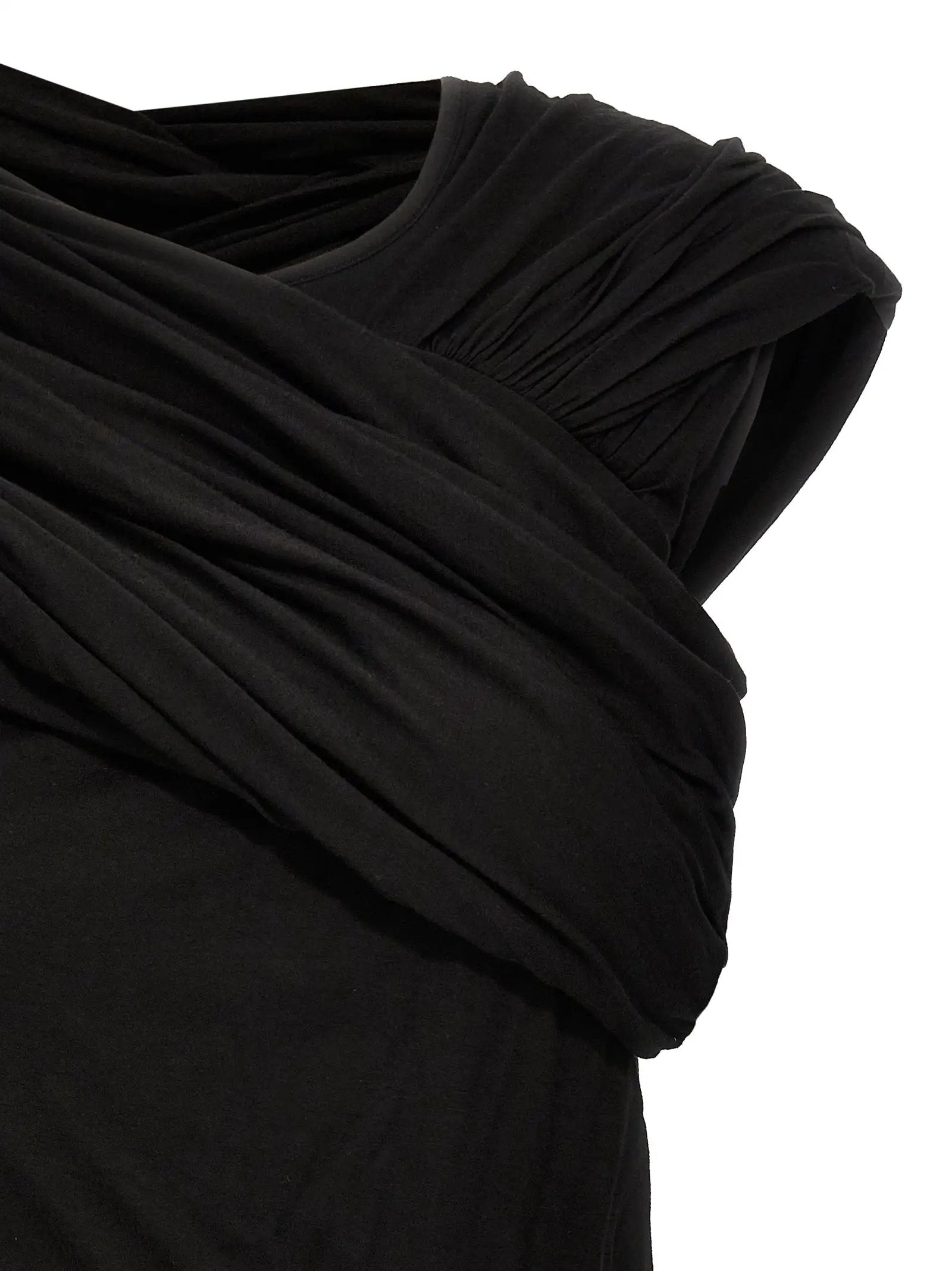 Rick Owens Black Cotton Tank Tops