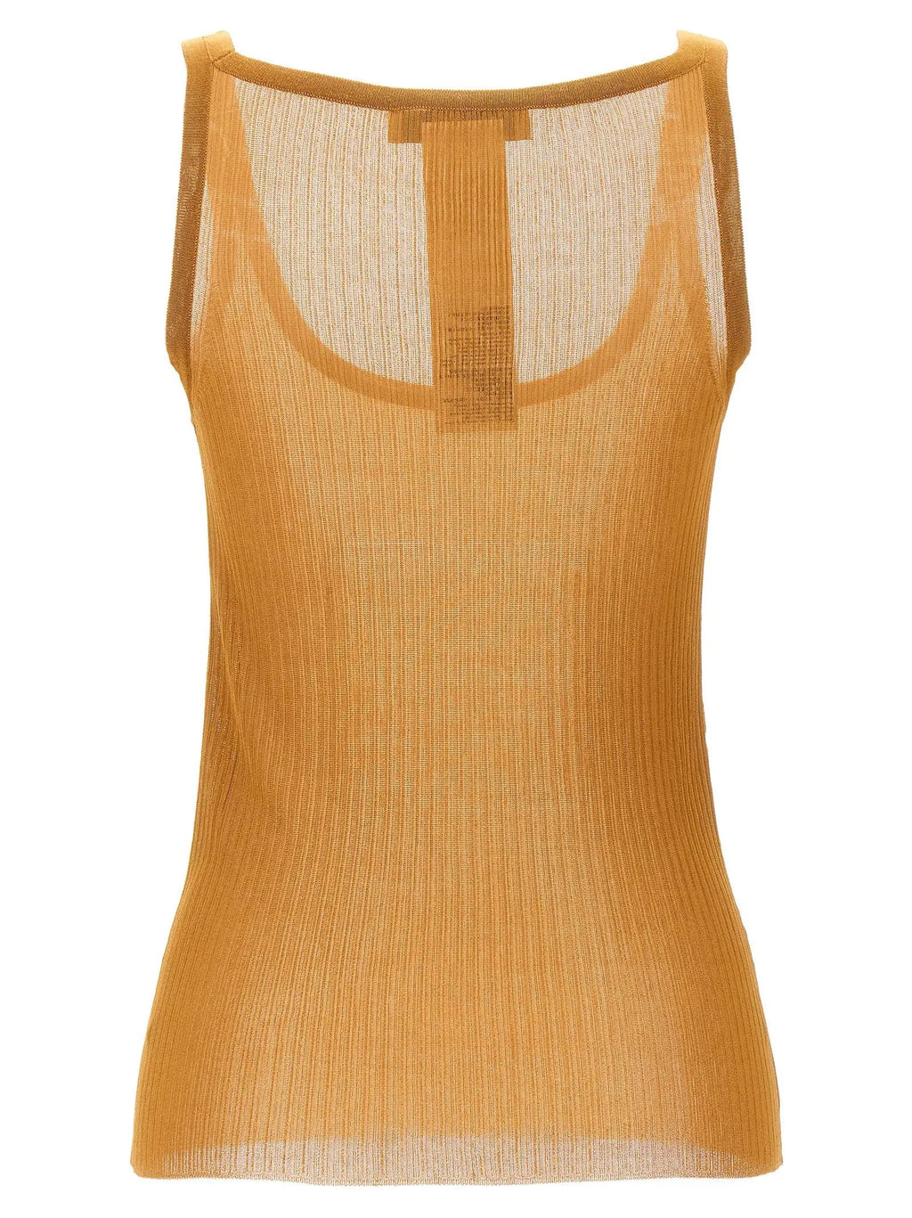 Max Mara Beige Silk Tank Tops