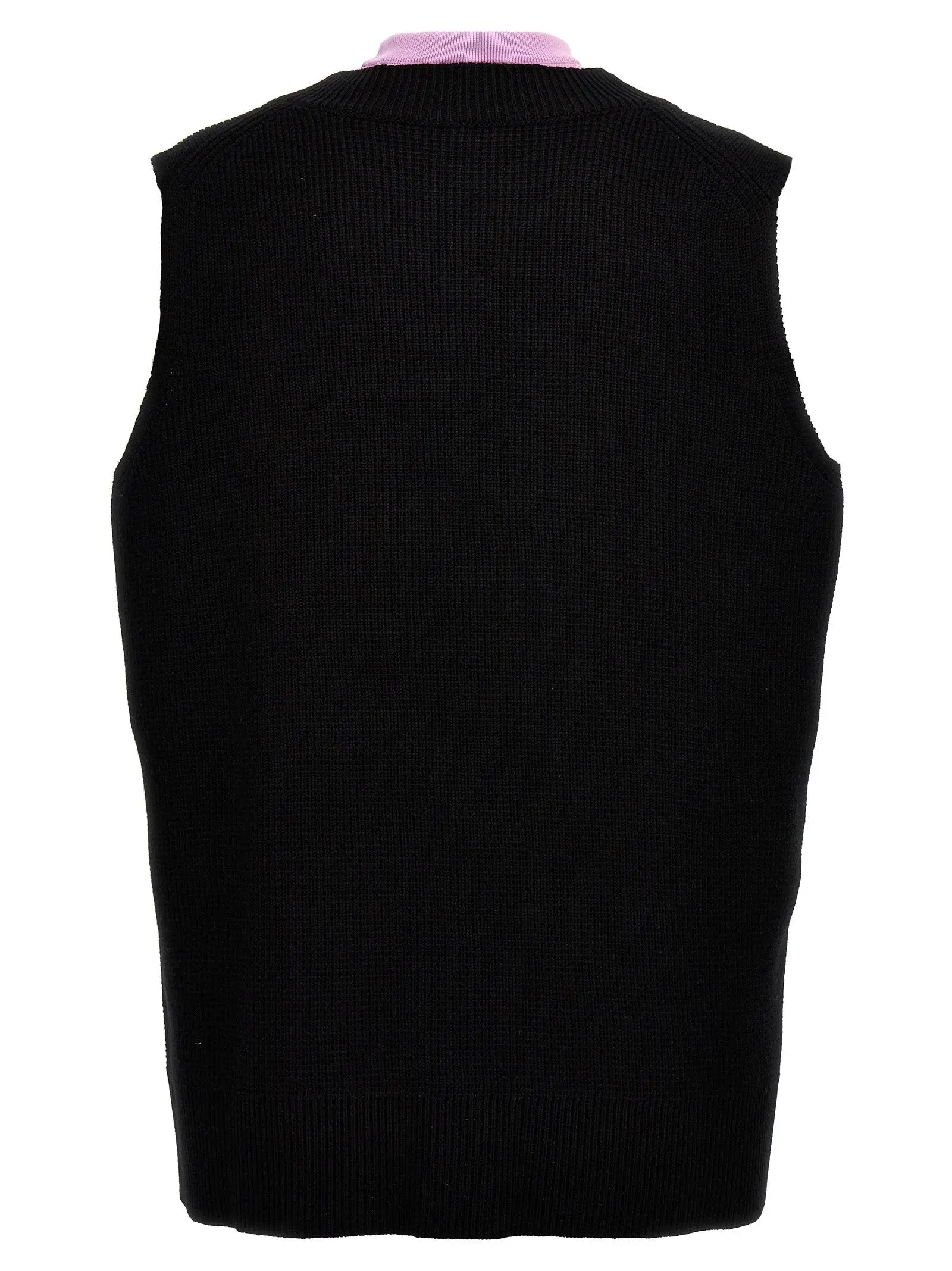 Jil Sander Multicolor Wool Sleeveles Sweater