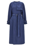 Max Mara Blue Cotton Coat