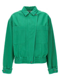 Max Mara Bicolor Cotton Full-Length Jacket