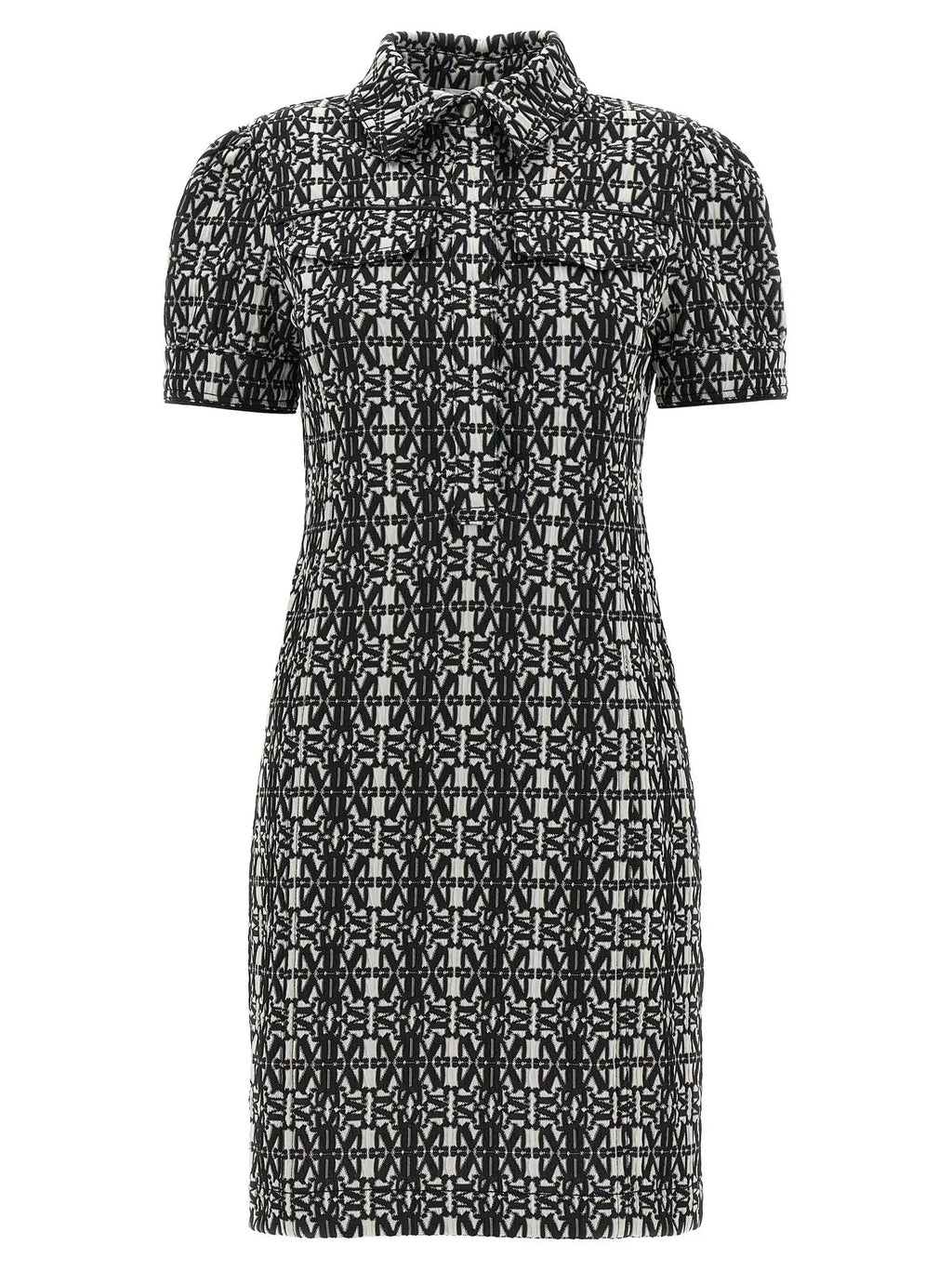 Max Mara Bicolor Polyester Short Dress
