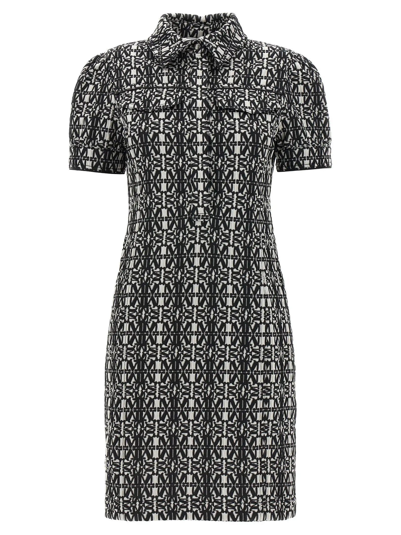 Max Mara Bicolor Polyester Short Dress