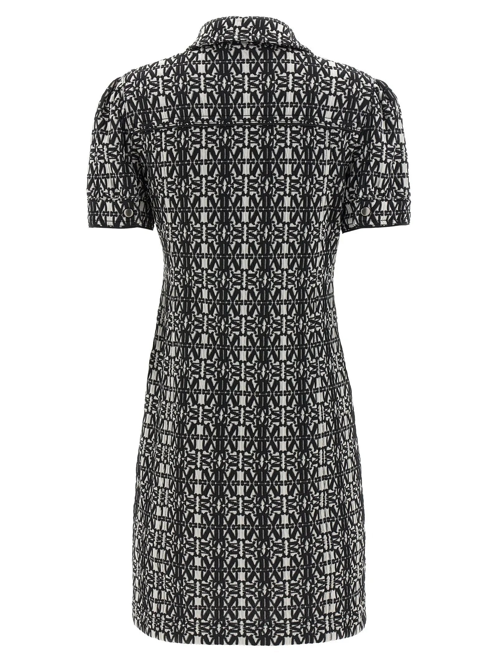 Max Mara Bicolor Polyester Short Dress