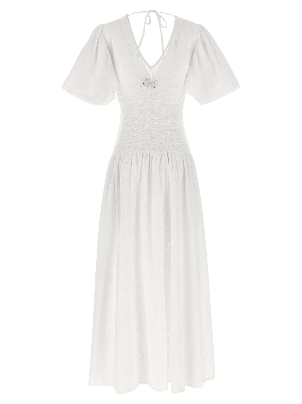 LE TWINS White Cotton Long Dress