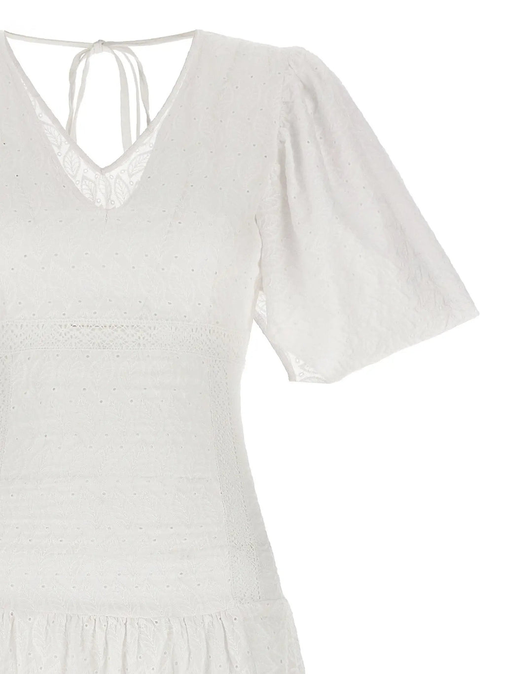 LE TWINS White Cotton Long Dress