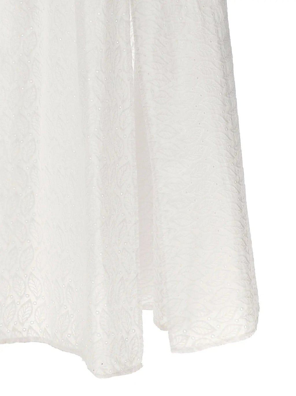 LE TWINS White Cotton Long Dress