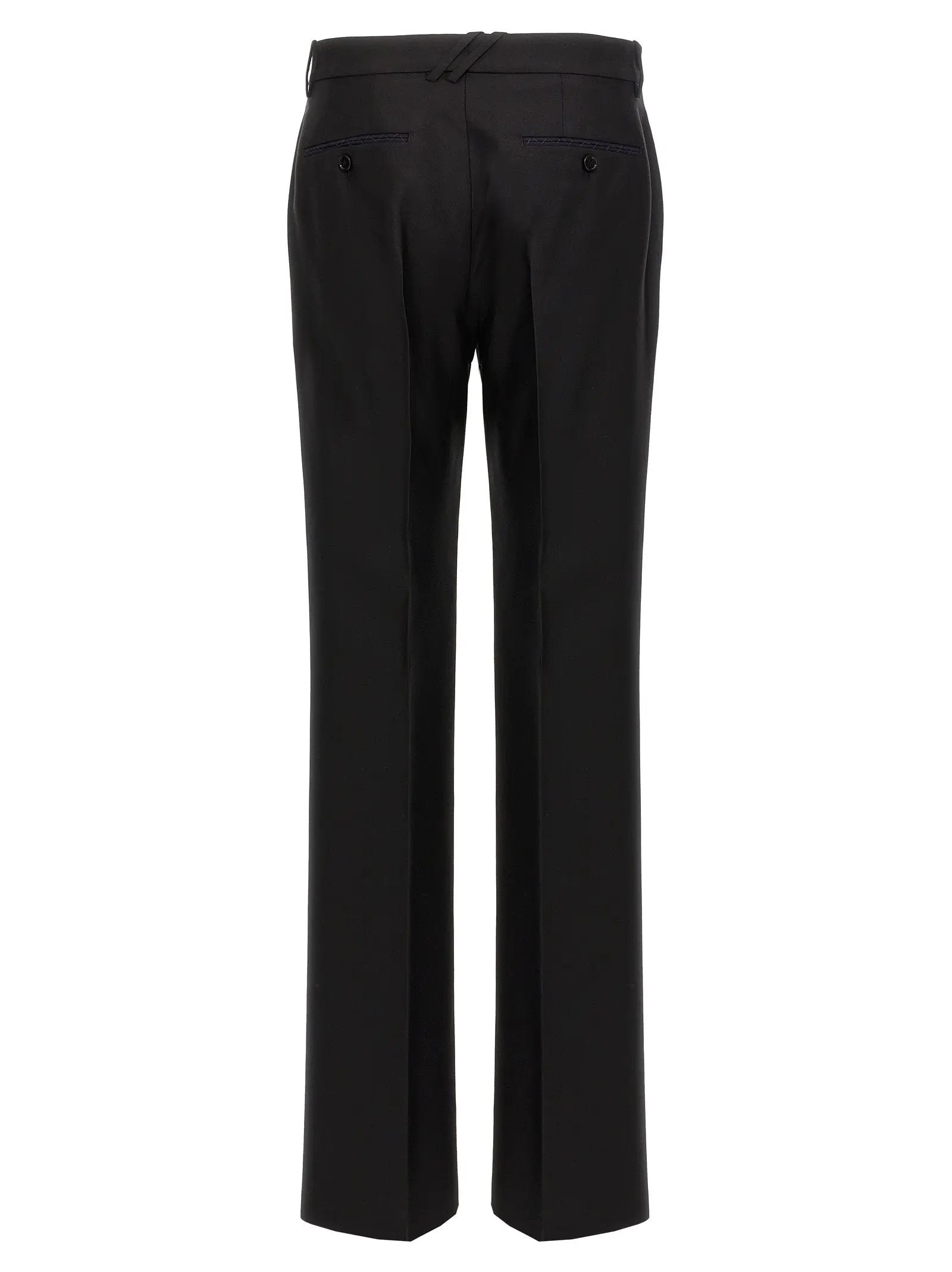 Burberry Black Virgin Wool Dress Pants