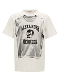 Alexander McQueen Bicolor Cotton T-Shirt