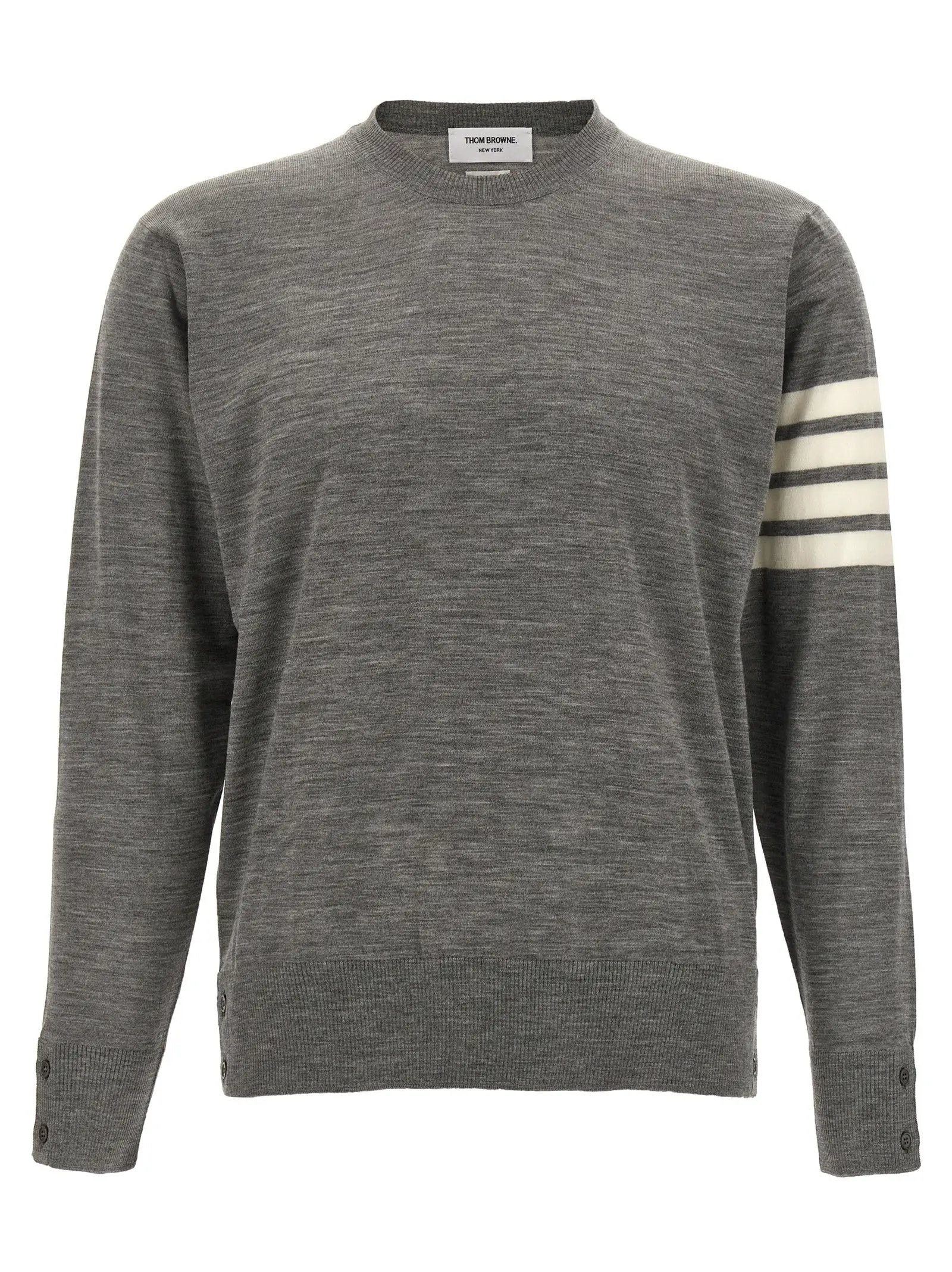Thom Browne Gray Virgin Wool Cardigan