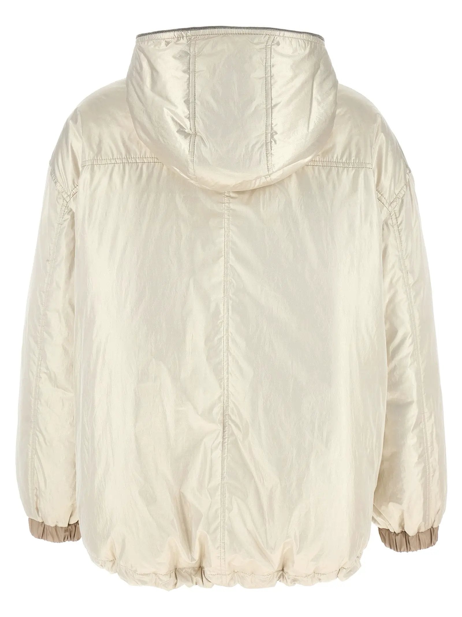 Brunello Cucinelli Beige Polyester Full-Length Jacket