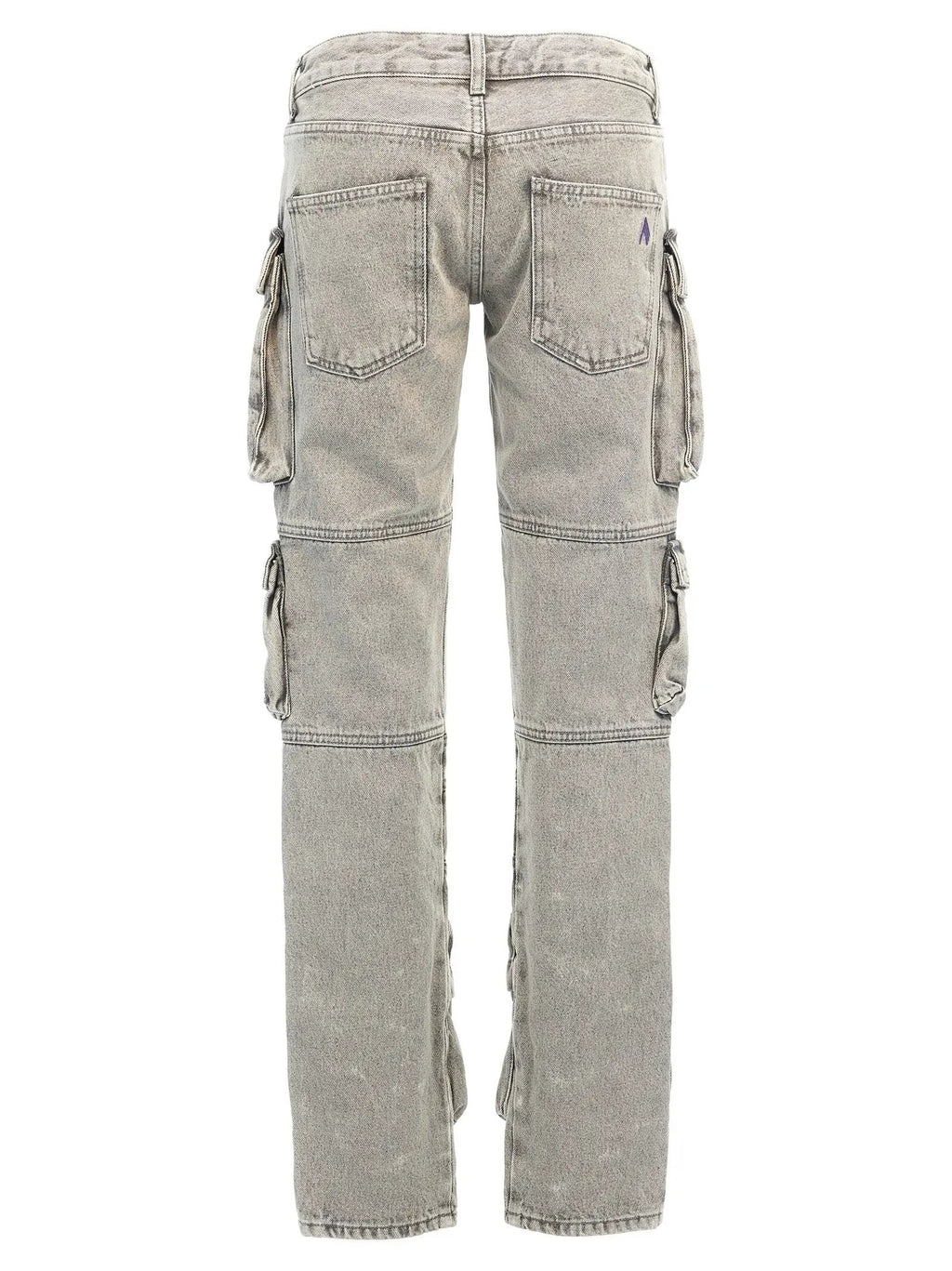 The Attico Gray Cotton Cargo Pants
