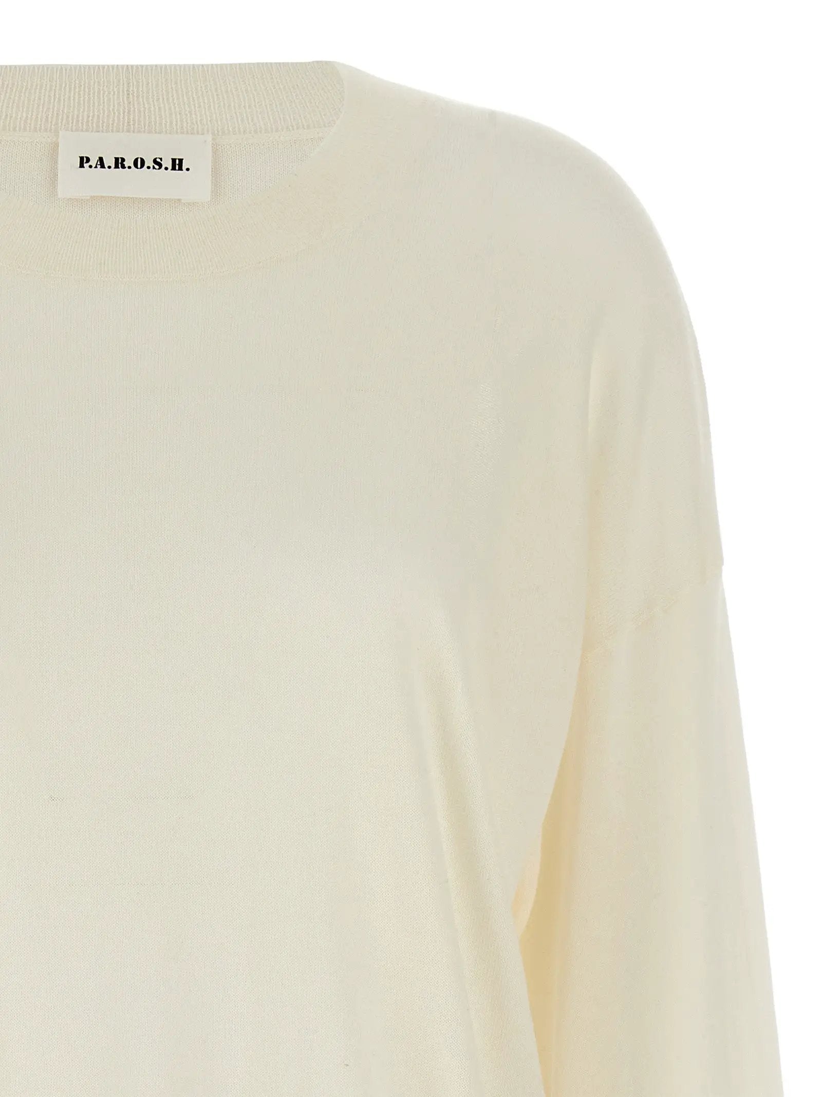 P.A.R.O.S.H. White Wool Cardigan