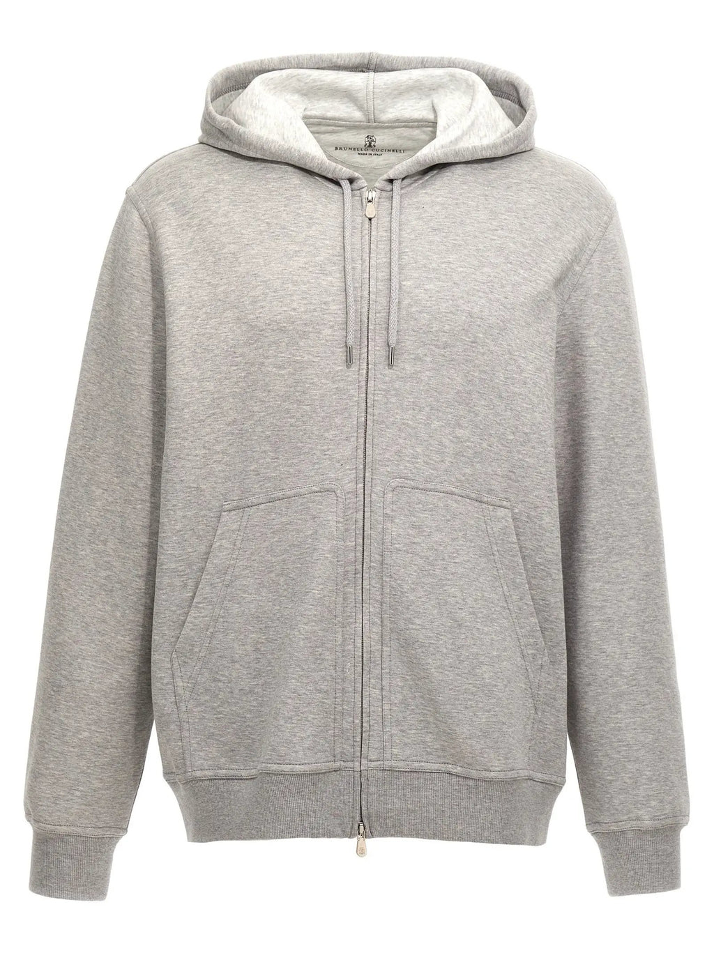 Brunello Cucinelli Gray Cotton Sweatshirt