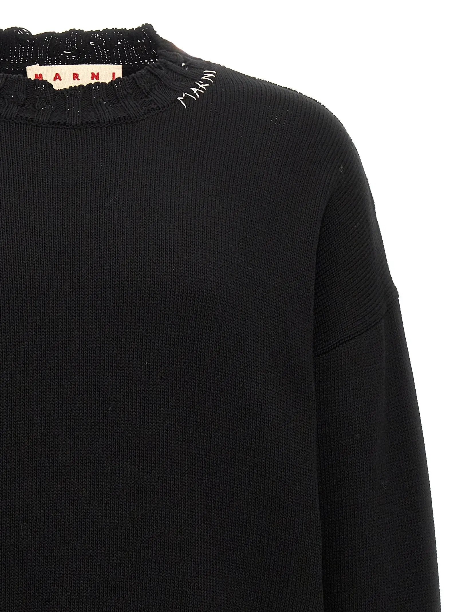 Marni Black Cotton Cardigan