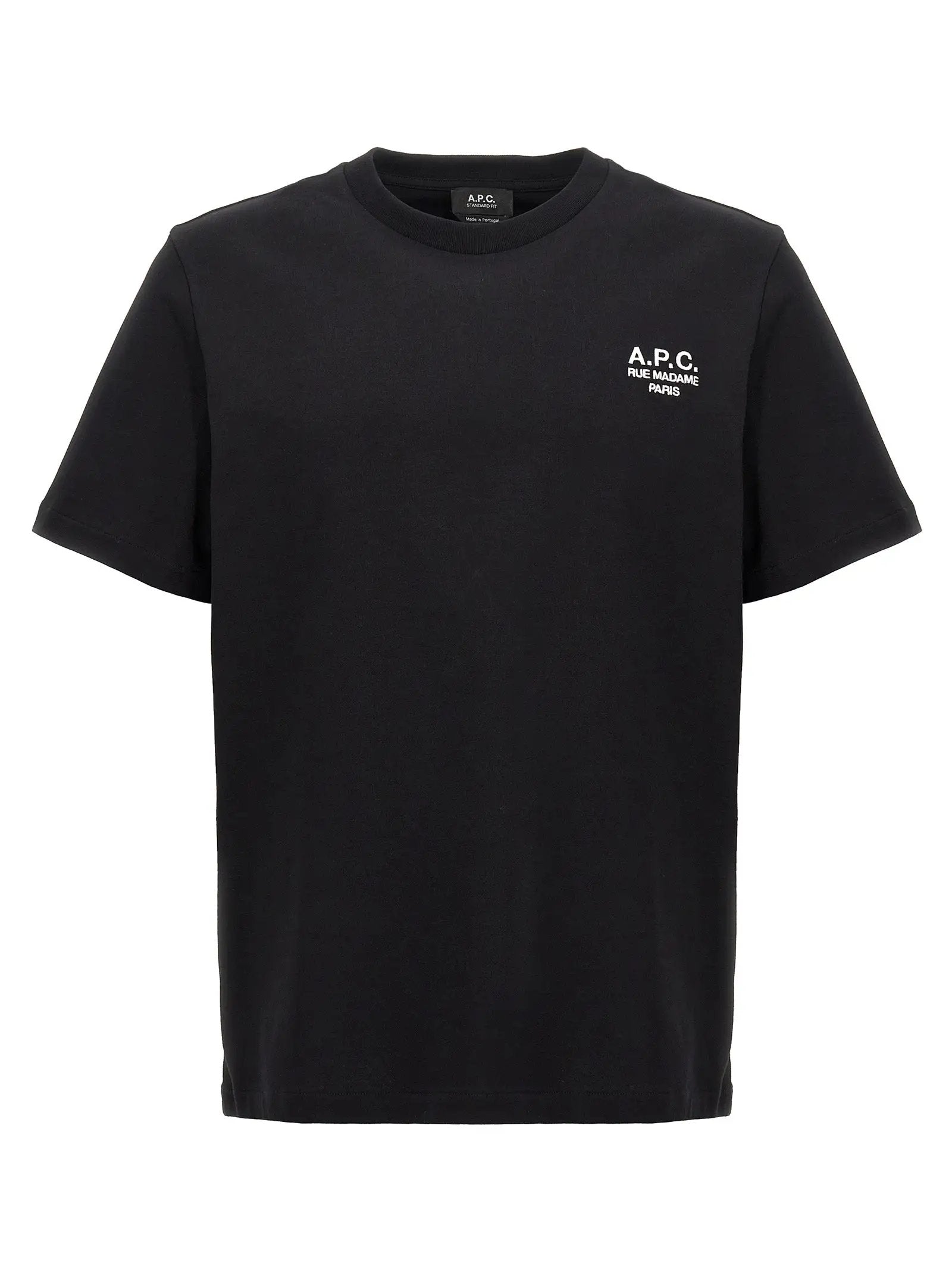 A.P.C. Black Cotton T-Shirt