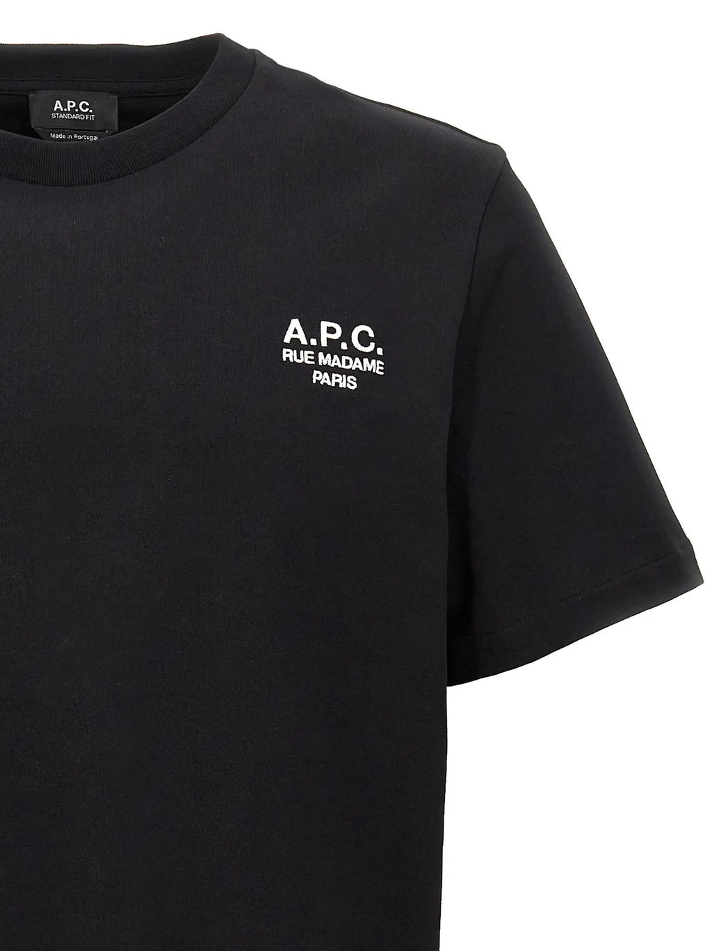 A.P.C. Black Cotton T-Shirt