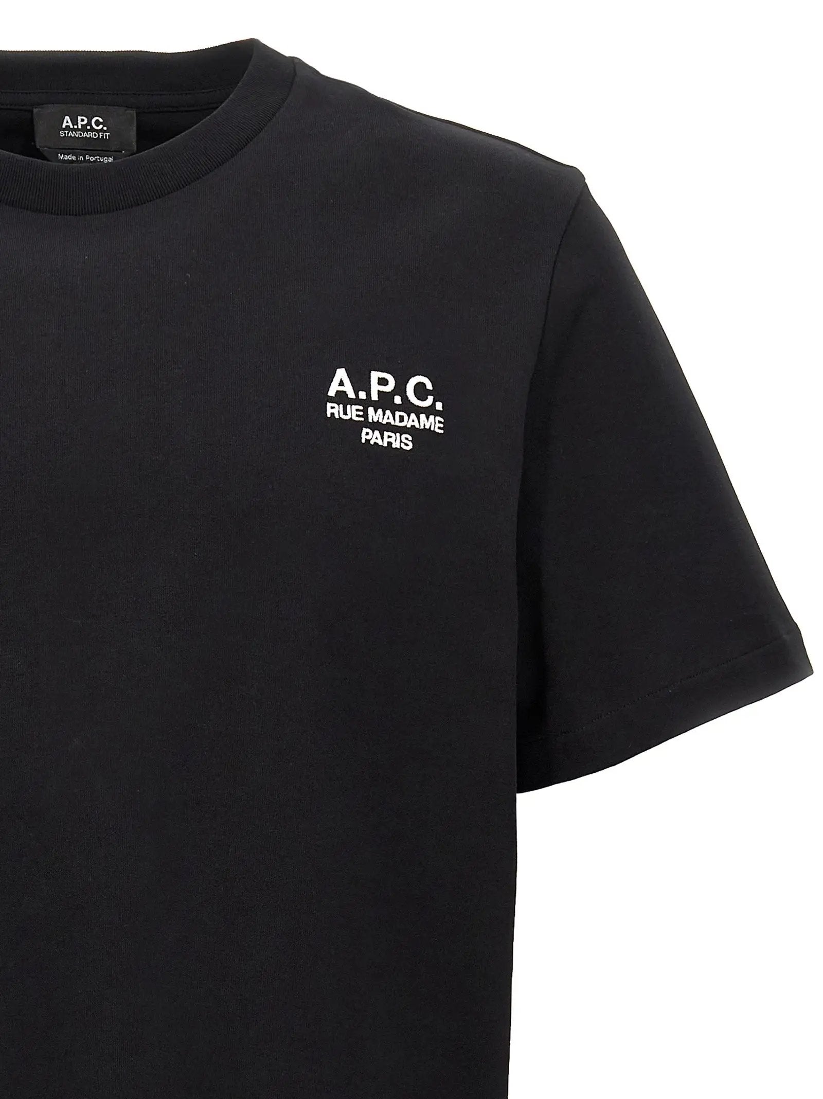 A.P.C. Black Cotton T-Shirt