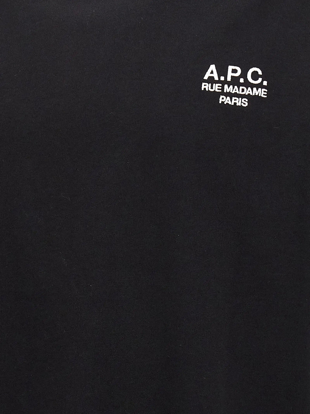 A.P.C. Black Cotton T-Shirt