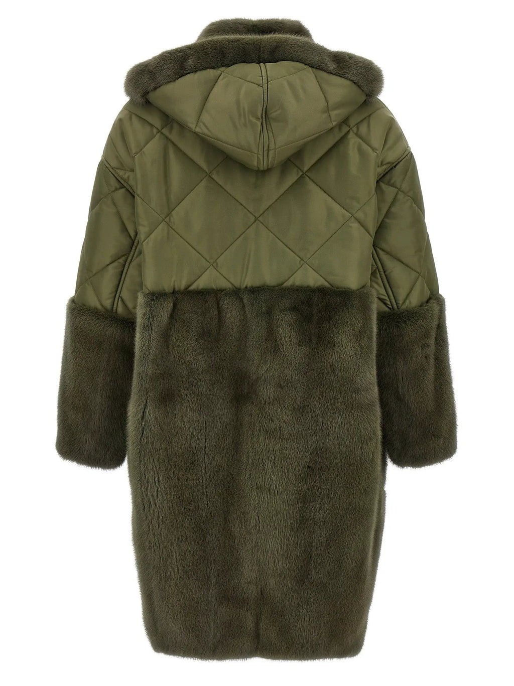 BLANCHA BLANCHA Bicolor Polyester Coat