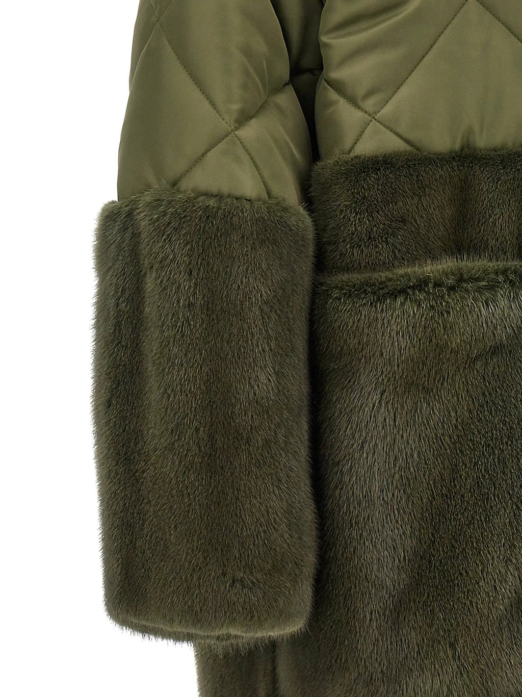 BLANCHA BLANCHA Bicolor Polyester Coat
