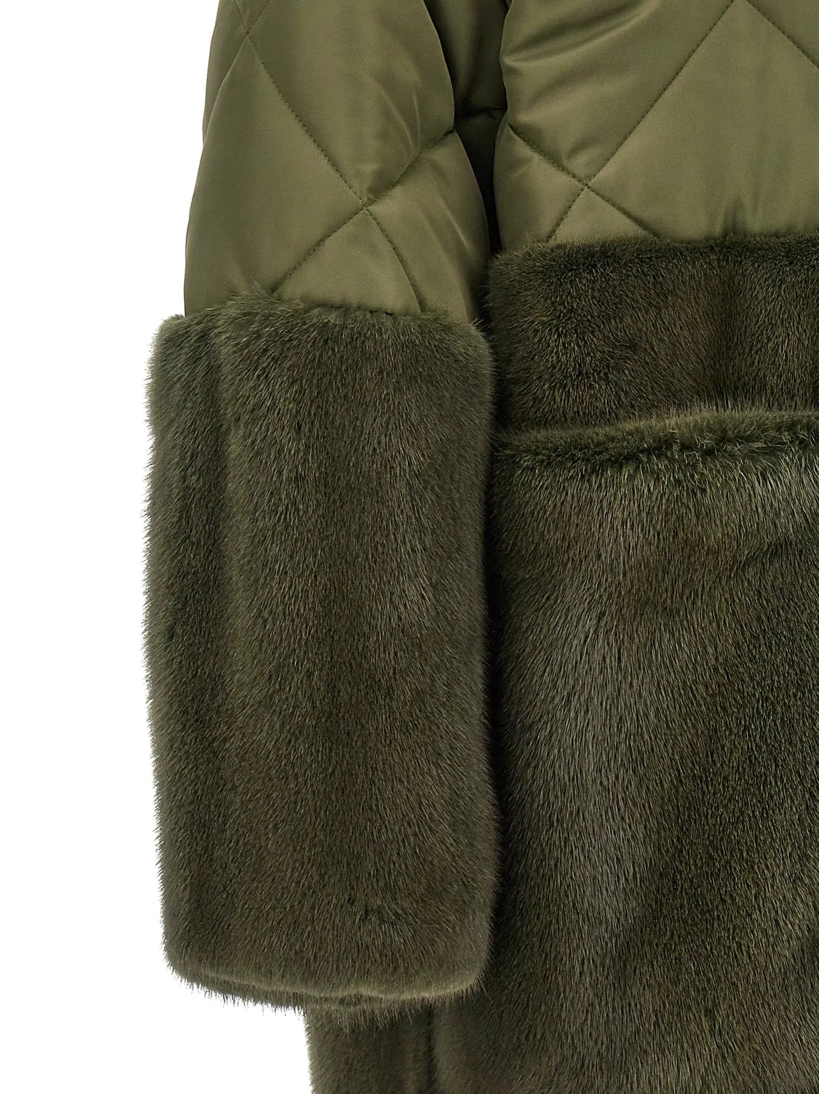 BLANCHA BLANCHA Bicolor Polyester Coat