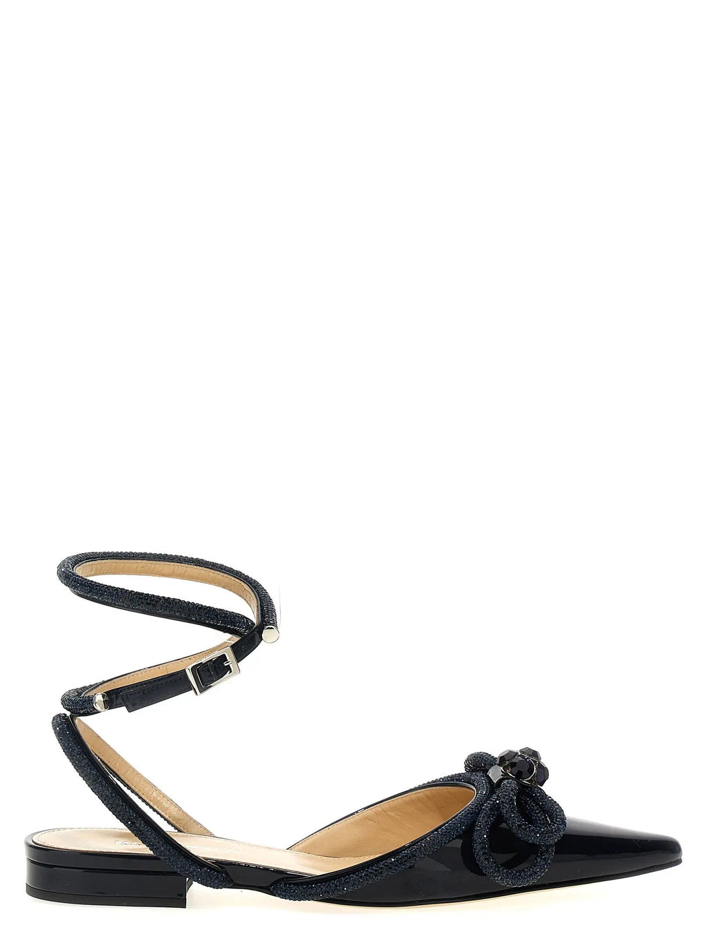 MACH & MACH Blue Calfskin Ballet Flats