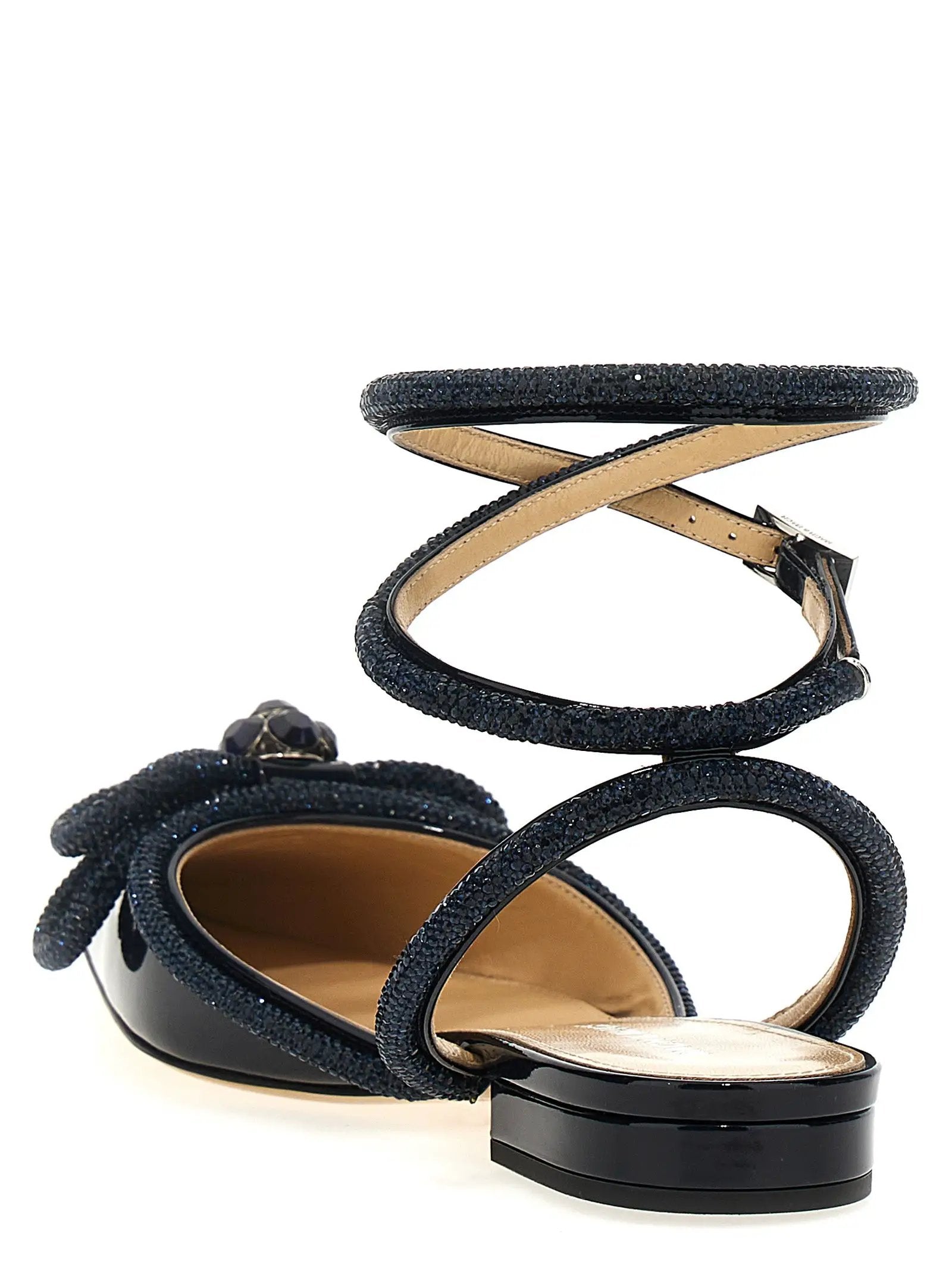 MACH & MACH Blue Calfskin Ballet Flats