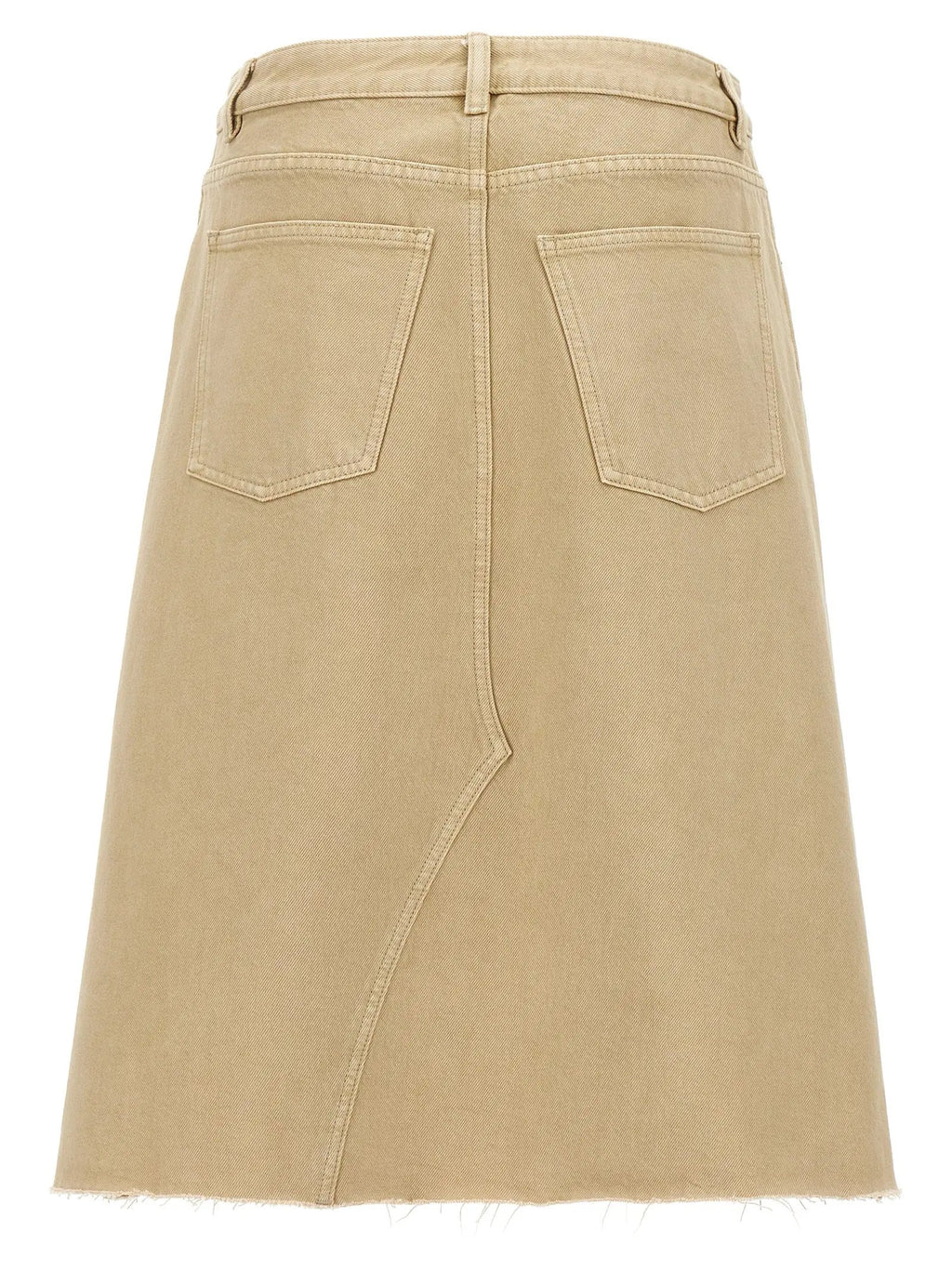 Tory Burch Beige Cotton Midi Skirt