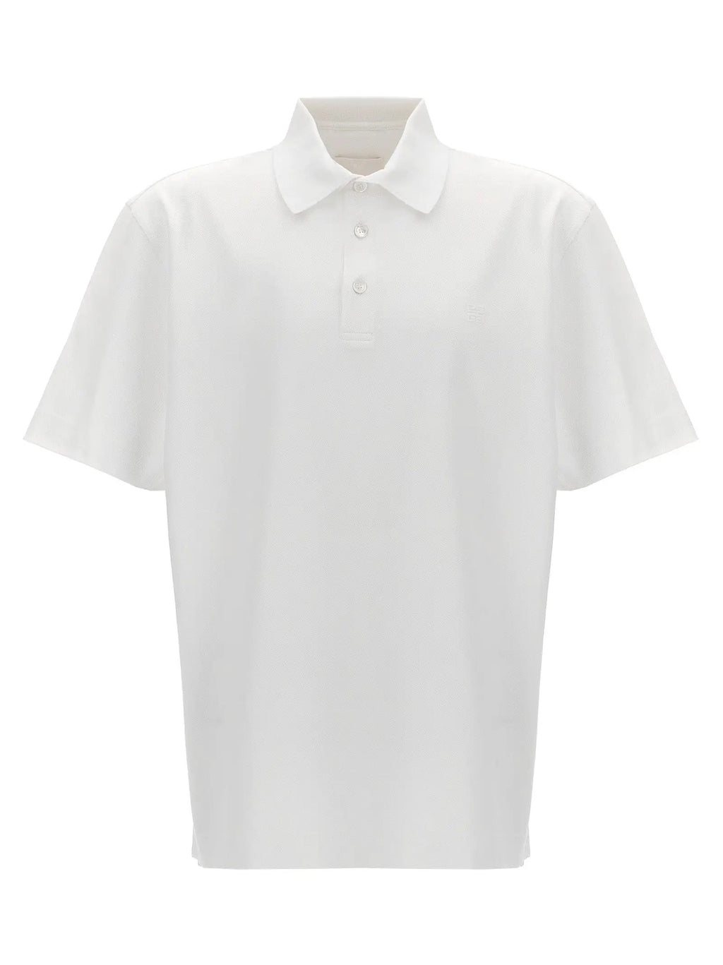 Givenchy White Cotton Polo Shirt