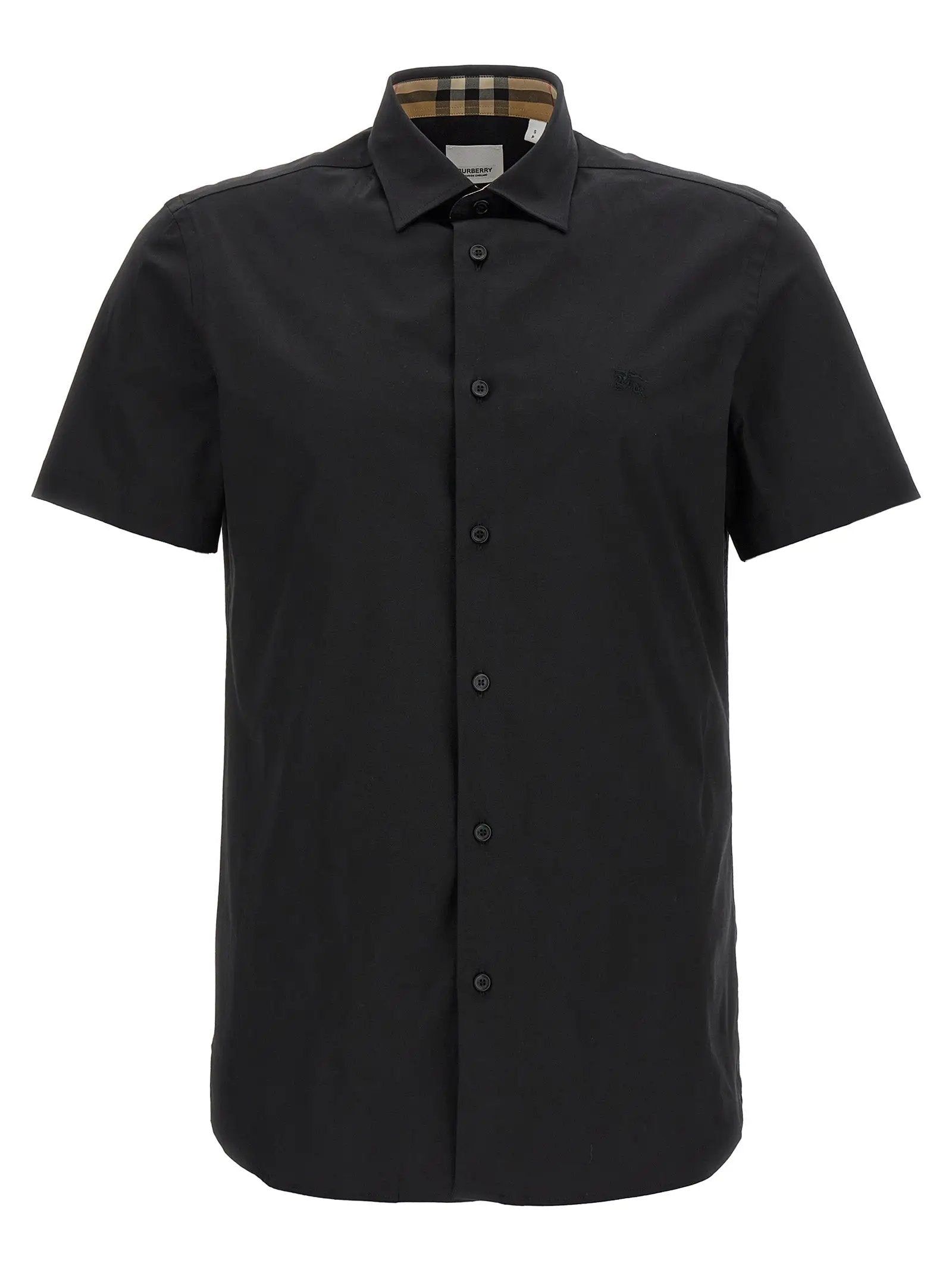 Burberry Black Cotton Blouse