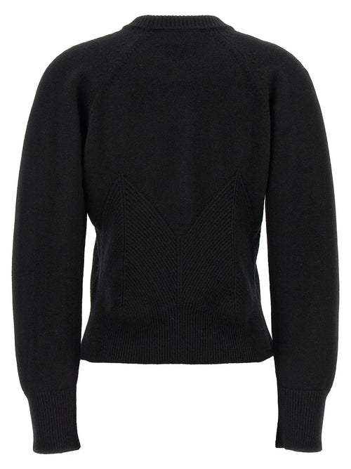 Cardigan en laine noire Alexander McQueen