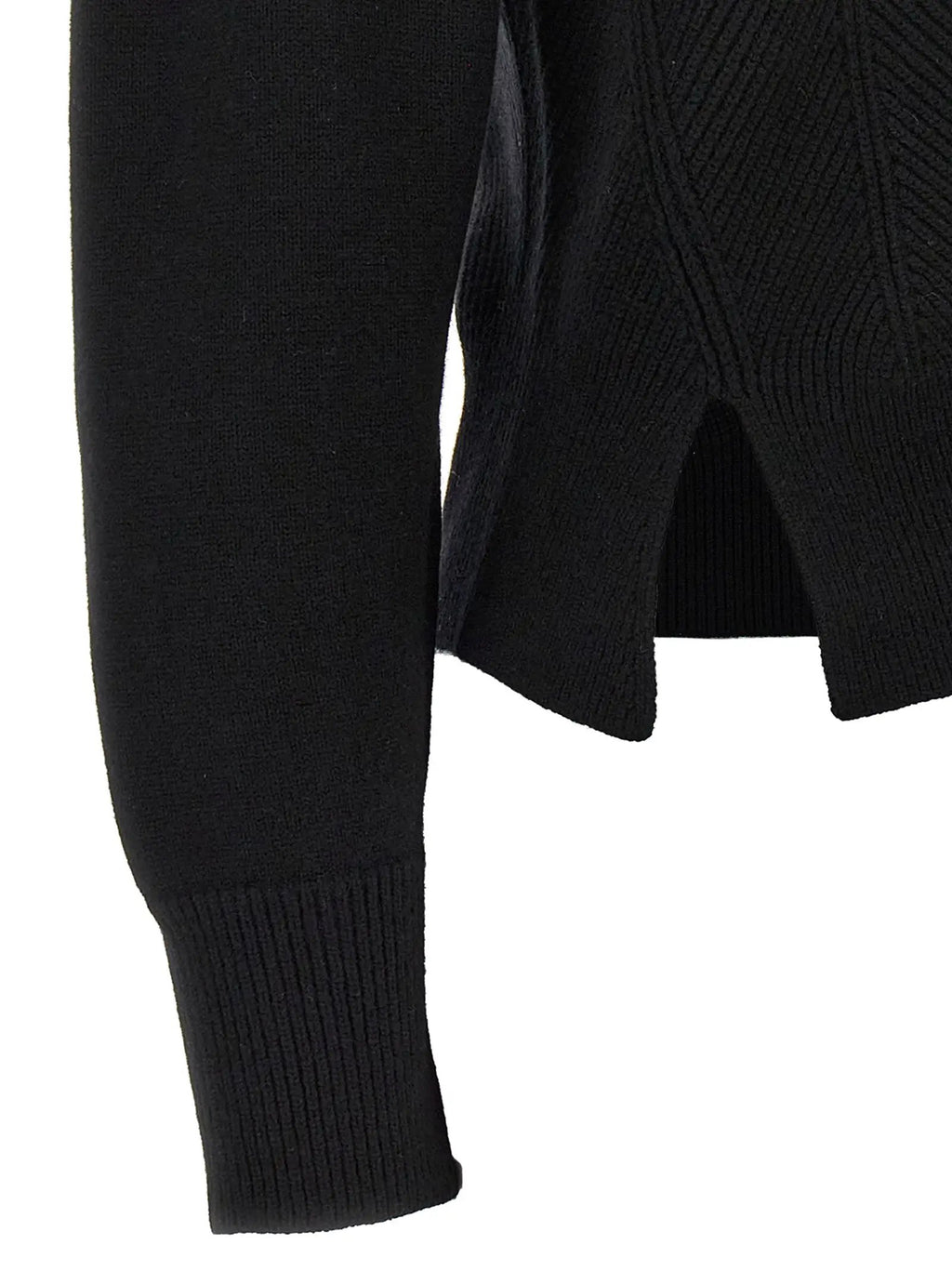 Alexander McQueen Black Wool Cardigan