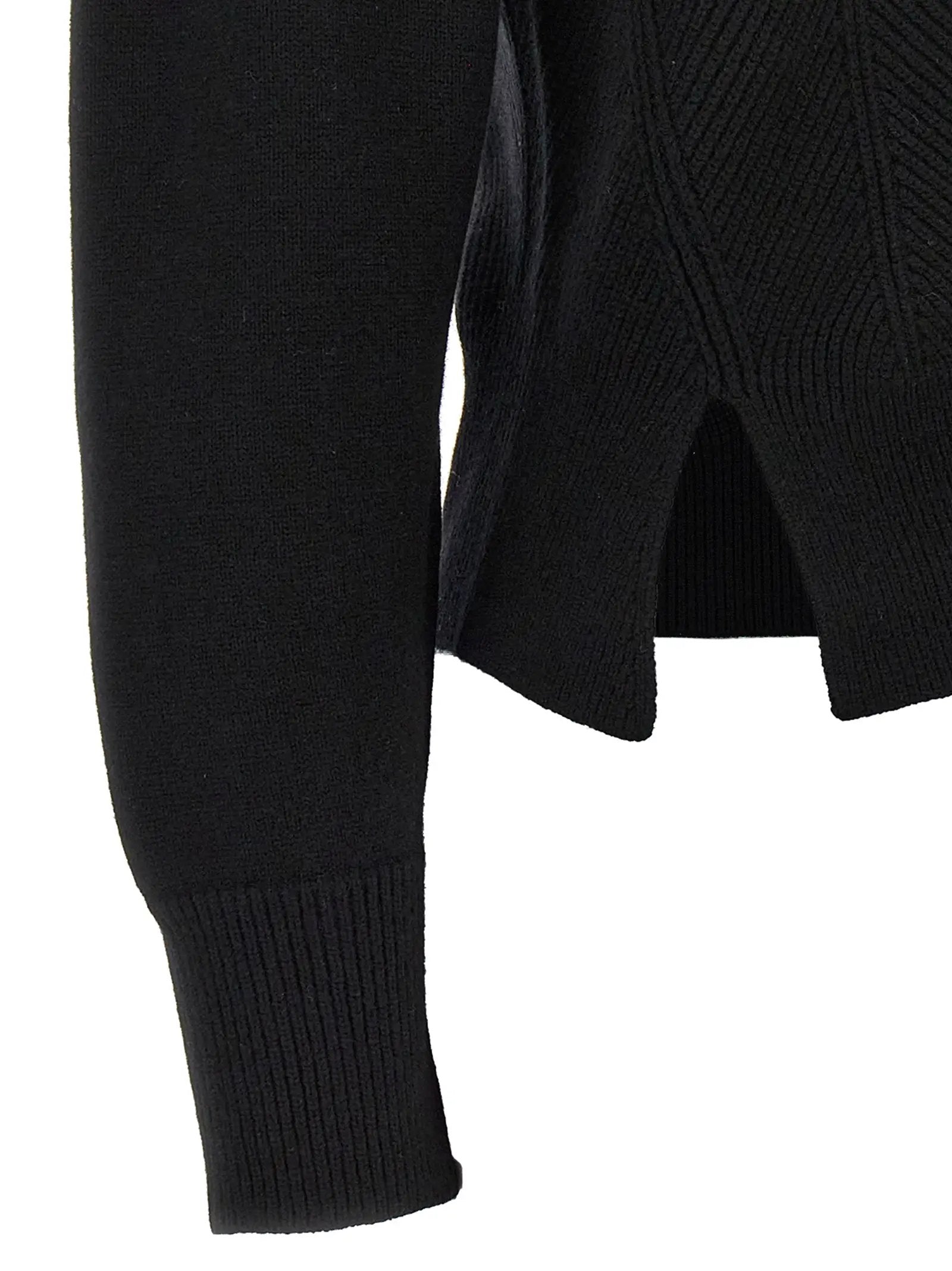 Alexander McQueen Black Wool Cardigan