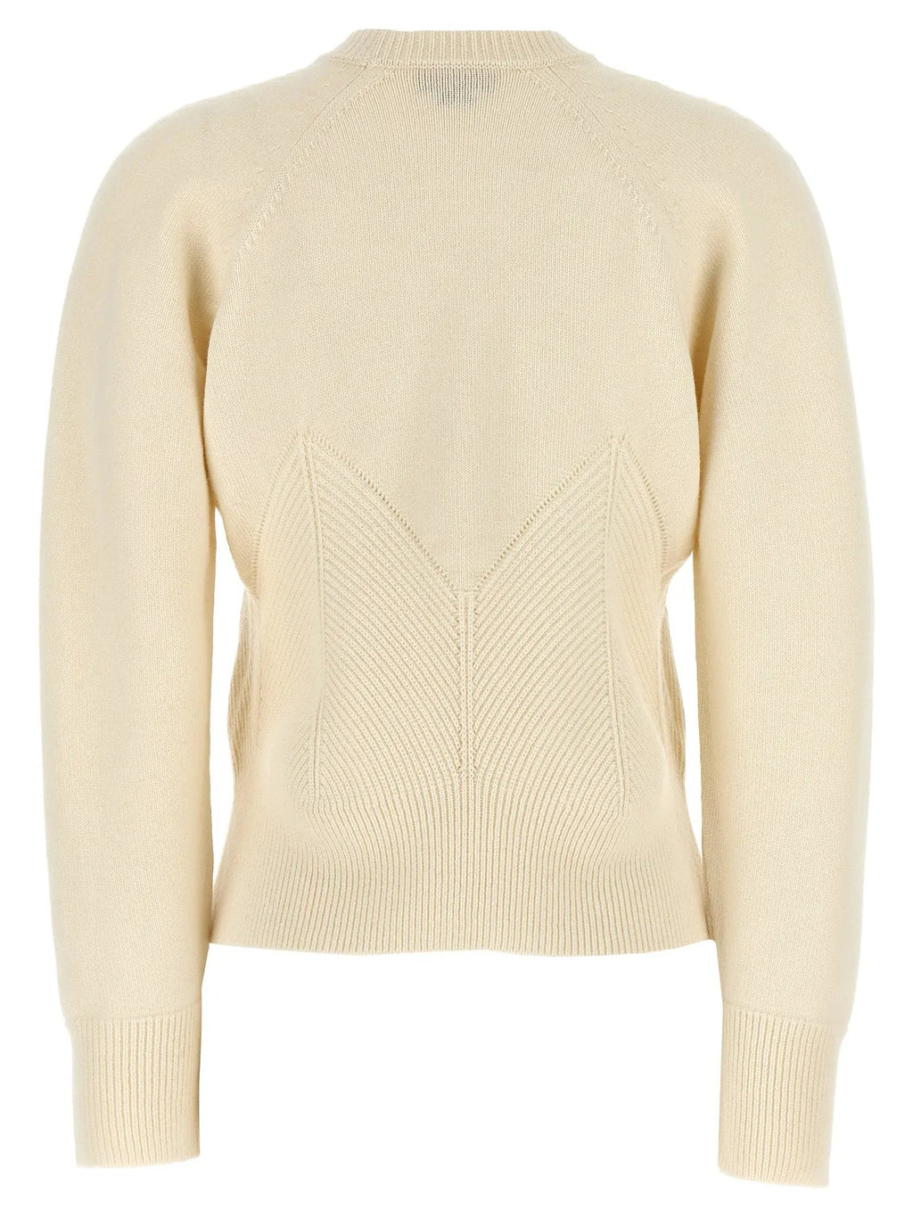 Alexander McQueen White Wool Cardigan