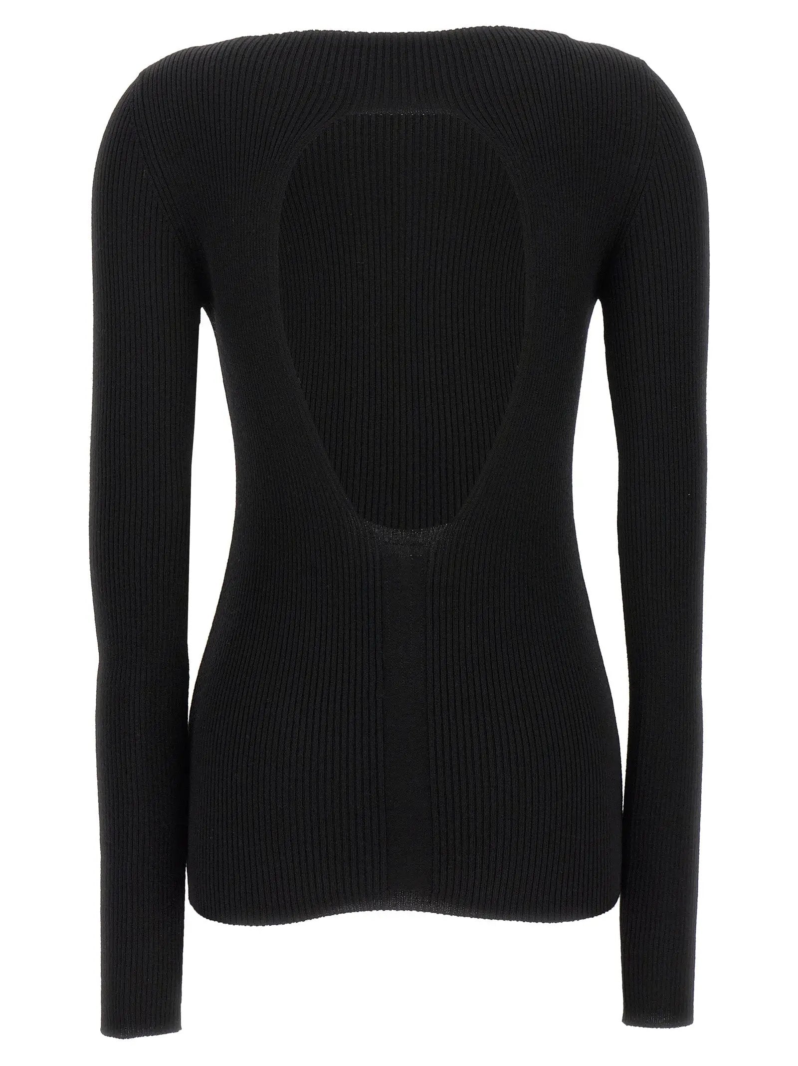 Rick Owens Black Wool Cardigan